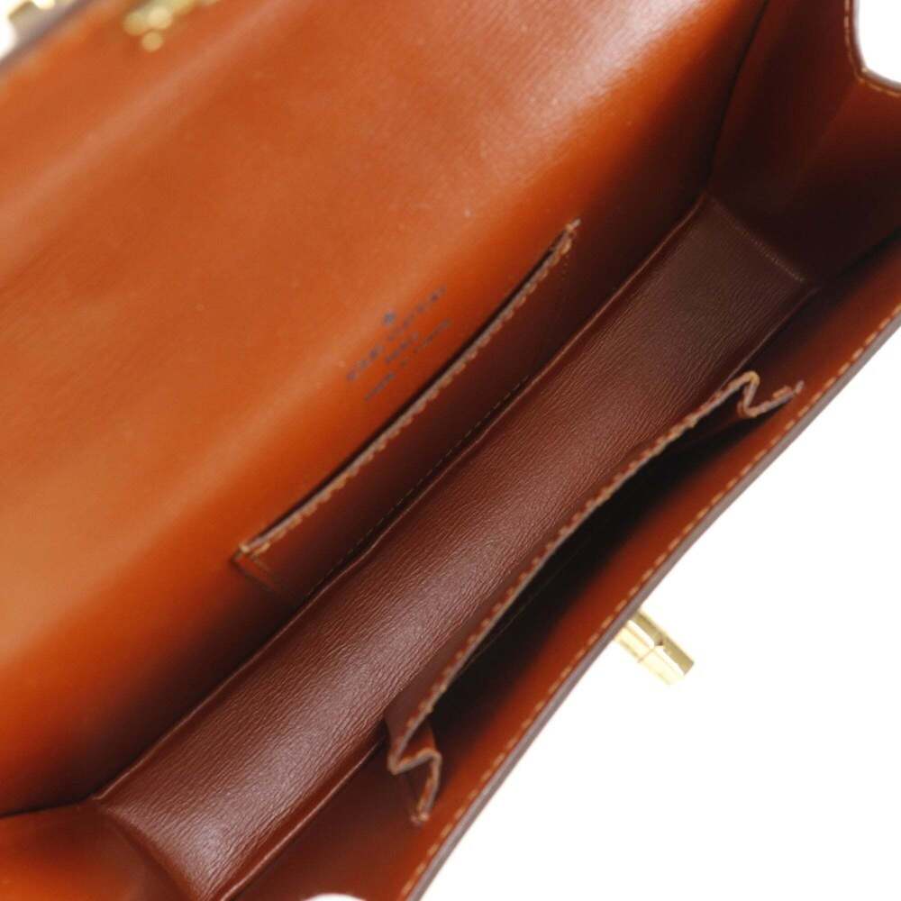 LOUIS VUITTON Authentic Brown Leather Shoulder Bag - Picture 6 of 13